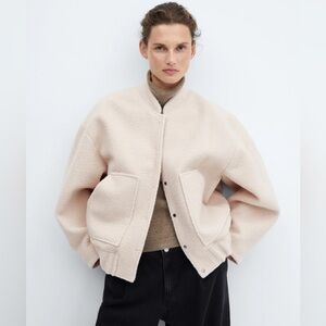 Mango oversized bomber jacket